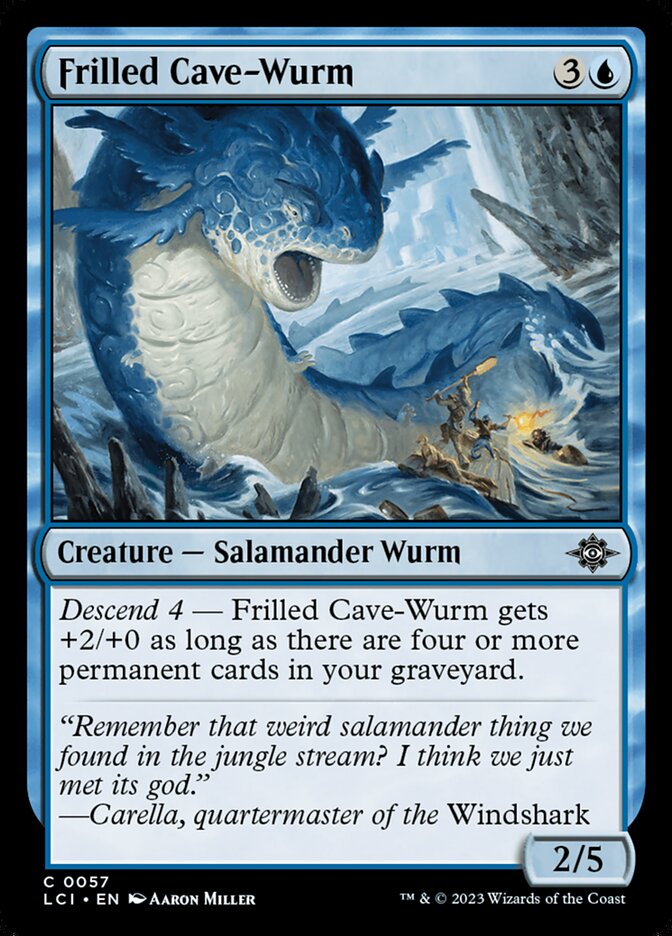 Frilled Cave-Wurm - Foil