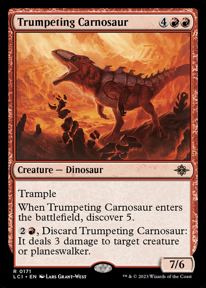 Trumpeting Carnosaur - Foil