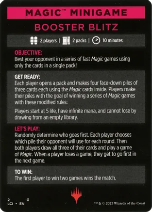 Magic Minigame: Booster Blitz