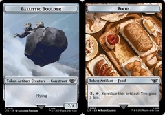 Ballistic Boulder Token (021) // Food Token (022) - Surge Foil