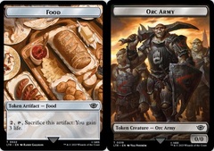 Food (022) // Orc Army (019) Double-sided Token - Surge Foil