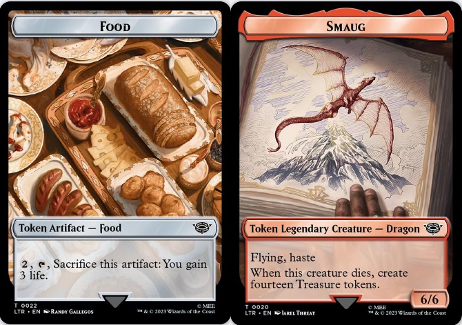 Food Token (022) // Smaug Token (020) - Surge Foil