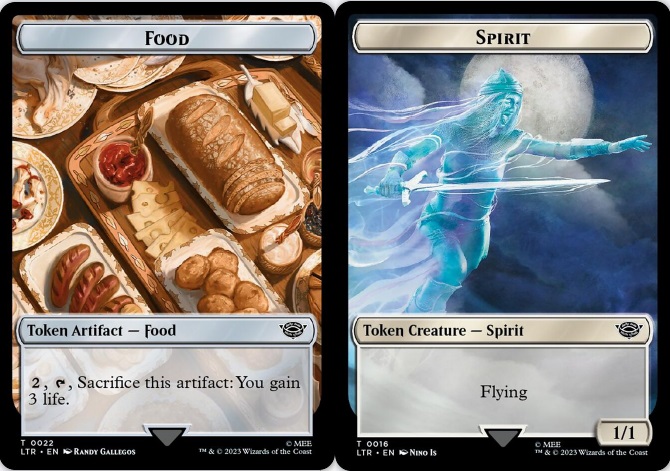 Food Token (022) // Spirit Token (016) - Surge Foil