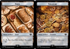 Food (022) // Treasure (025) Double-Sided Token - Surge Foil