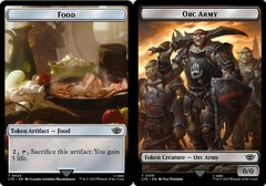 Food (023) // Orc Army (019) Double-sided Token - Surge Foil