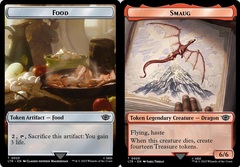 Food (023) // Smaug (020) Double-sided Token - Surge Foil