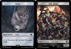 Food (024) // Orc Army (018) Double-sided Token - Surge Foil