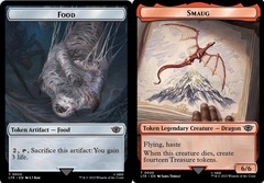 Food (024) // Smaug (020) Double-sided Token - Surge Foil