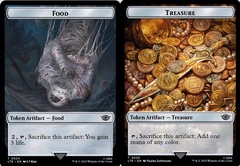 Food (024) // Treasure (025) Double-Sided Token - Surge Foil