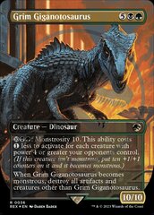 Grim Giganotosaurus (0036) (Borderless) - Foil Emblem