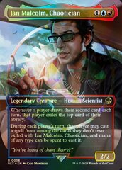 Ian Malcolm, Chaotician - Foil - Borderless - Emblem