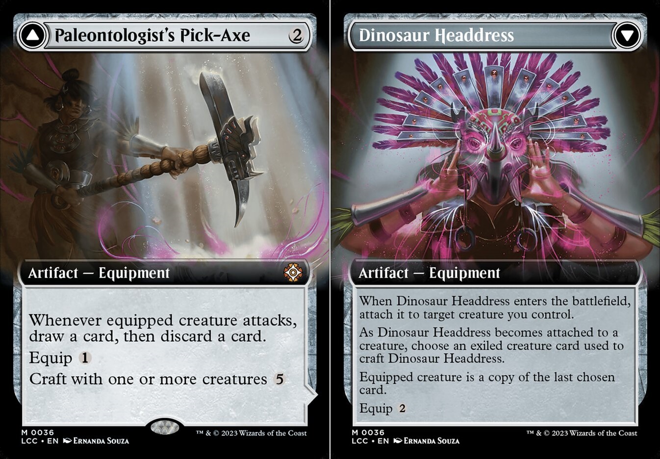 Paleontologists Pick-Axe // Dinosaur Headdress - Extended Art