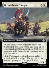 Bronzebeak Foragers - Foil - Extended Art