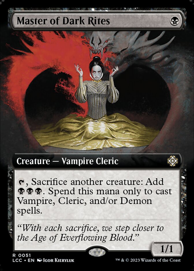 Master of Dark Rites - Foil - Extended Art