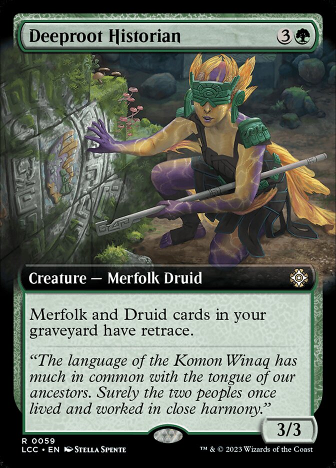 Deeproot Historian - Foil - Extended Art