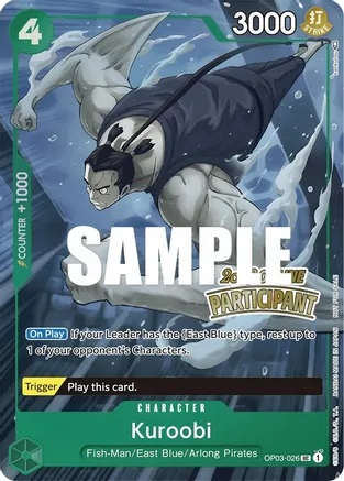 Kuroobi - OP03-026 - P - Foil (Online Regional 2023) (Participant)