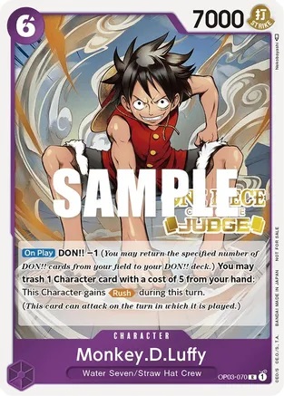 Monkey.D.Luffy - OP03-070 - P - Foil (Judge Pack Vol. 2)