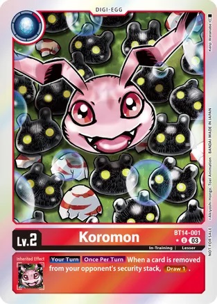 Koromon - BT14-001 - U (Box Promotion Pack) - Foil