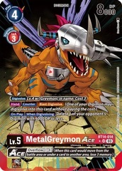 MetalGreymon Ace - BT14-014 - SR (English Exclusive Alternate Art) - Foil