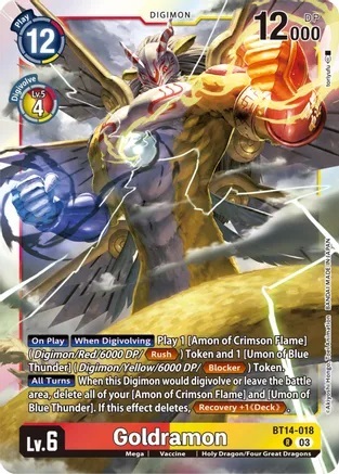 Goldramon - BT14-018 - R - Foil