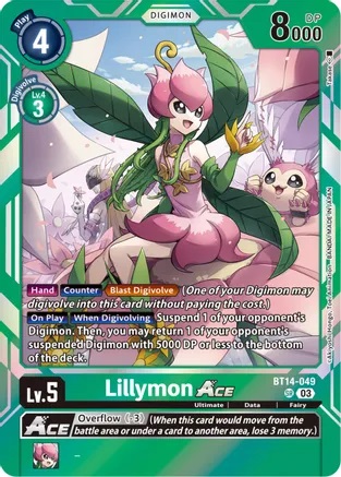 Lillymon Ace - BT14-049 - SR - Foil