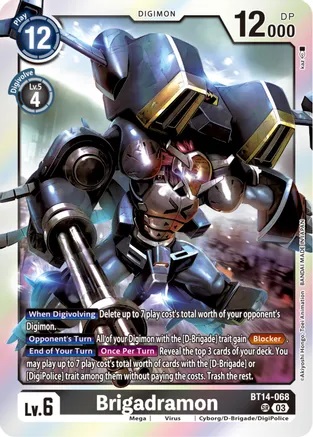 Brigadramon - BT14-068 - SR - Foil