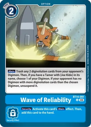 Wave of Reliability - BT14-091 - U