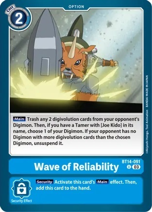 Wave of Reliability - BT14-091 - U