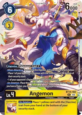 Angemon - BT14-102 - SEC - Foil