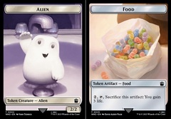 Alien (0002) // Food (0025) Double-sided Token - Foil