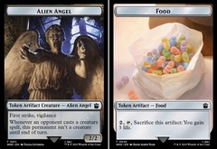 Alien Angel (0011) // Food (0025) Double-Sided Token - Foil