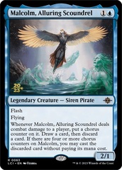 Malcolm, Alluring Scoundrel - Foil - Prerelease Promo