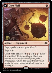 Dire Flail // Dire Blunderbuss - Foil - Prerelease Promo