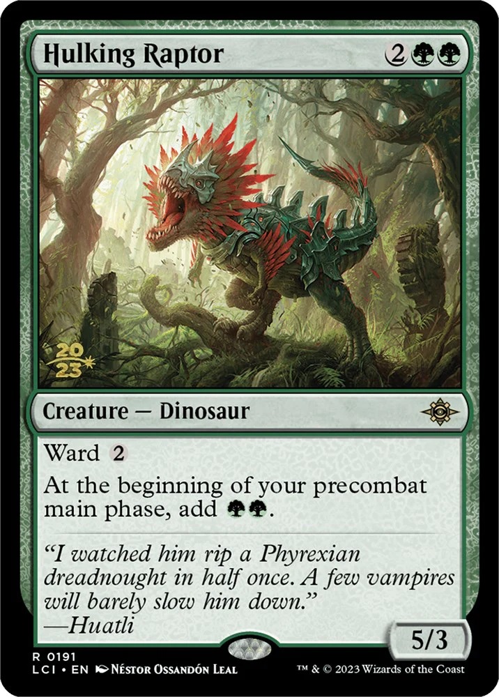 Hulking Raptor - Foil - Prerelease Promo