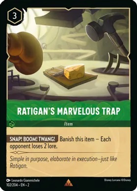 Ratigans Marvelous Trap - 102/204 - Rare
