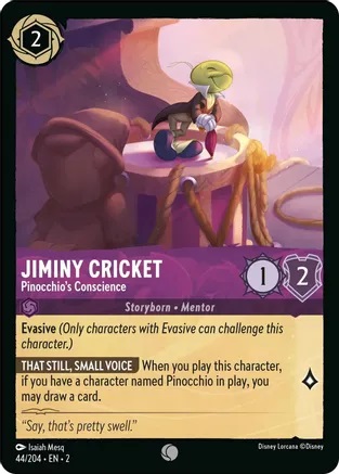 Jiminy Cricket - Pinocchios Conscience - 44/204 - Common