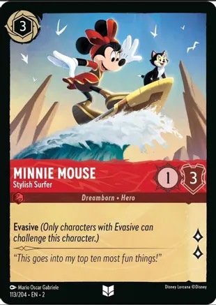Minnie Mouse - Stylish Surfer - 113/204 - Uncommon - Disney