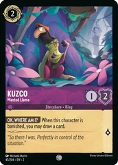 Kuzco - Wanted Llama - 45/204 - Common - Cold Foil