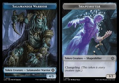 Salamander Warrior (0004) // Shapeshifter (0001) Double-Sided Token