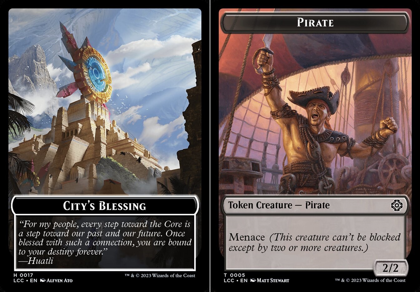 Citys Blessing (0017) // Pirate (0005) Double-Sided Token