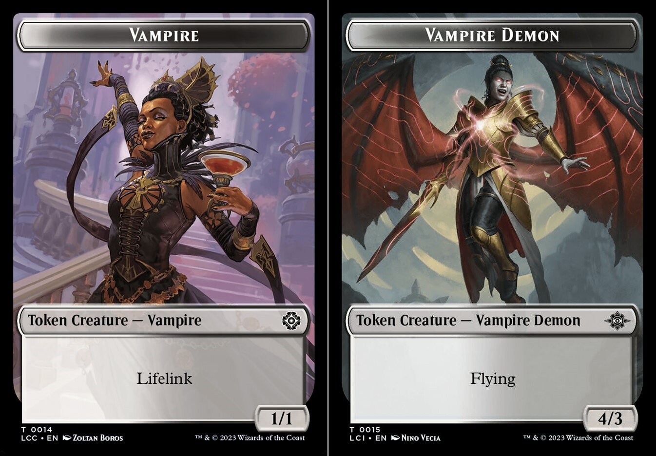 Vampire (0014) // Vampire Demon (0015) Double-Sided Token