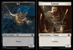 Bat (0006) // Vampire (0004) Double-Sided Token