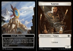 City's Blessing (0017) // Vampire (0004) Double-Sided Token