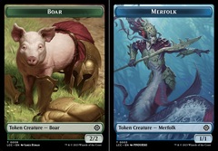 Boar (0009) // Merfolk  (0003)Double-Sided Token