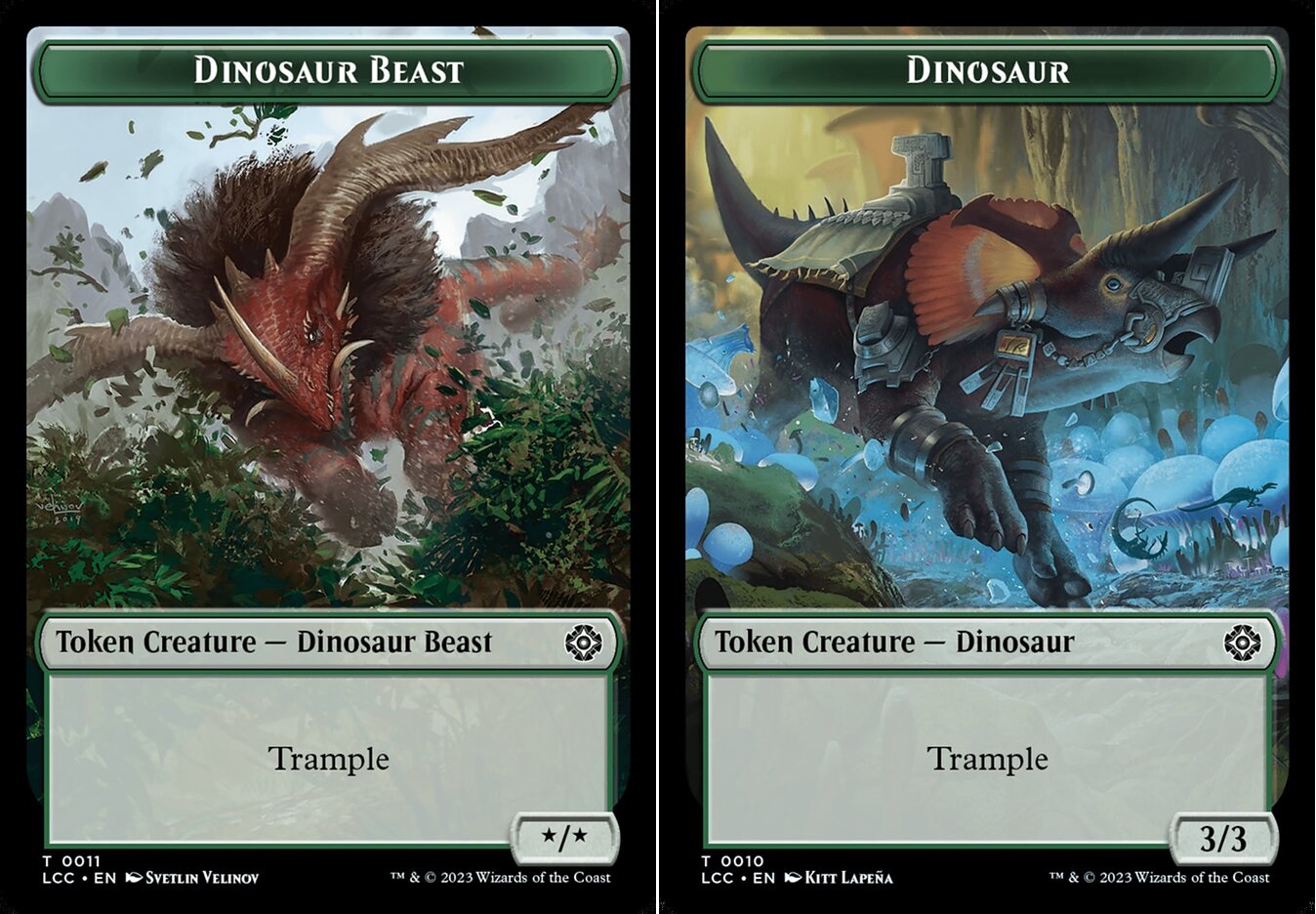 Dinosaur Beast (0011) // Dinosaur (0010) Double-Sided Token