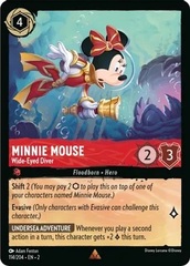 Minnie Mouse - Wide-Eyed Diver - 114/204 - Rare - Cold Foil