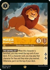 Mufasa - Betrayed Leader - 14/204 - Legendary - Cold Foil