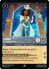 Tiana - Celebrating Princess - 196/204 - Super Rare - Cold Foil