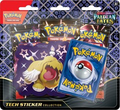 Scarlet & Violet - Paldean Fates Tech Sticker Collection 3 Pack Blister - Greavard