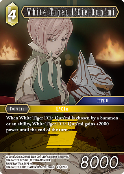White Tiger lCie Qunmi - 21-076C - Foil